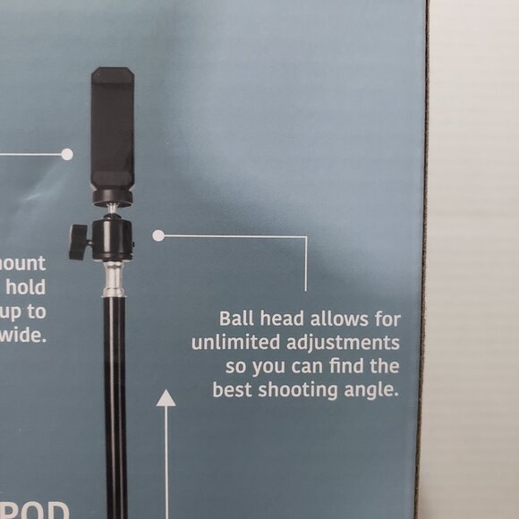 Merkury Innovations 60" Selfie Studio Tripod Bluetooth Remote Shutter New in Box - Picture 10 of 11